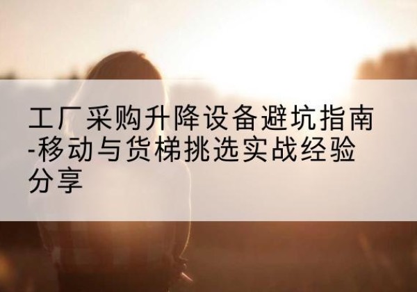 临潼移动式升降机怎么选-工厂采购升降设备避坑指南-移动与货梯挑选实战经验分享